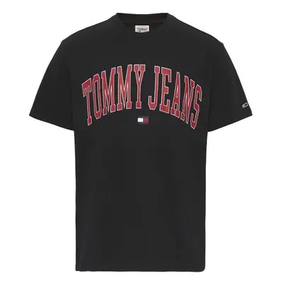 Tommy Jeans T-shirt - TJM CLASSIC COLLEGIA black