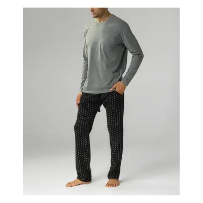 Men's Atlantic pajamas - gray/black