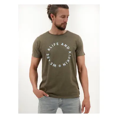 Khaki men's T-shirt Alife and Kickin - Men's