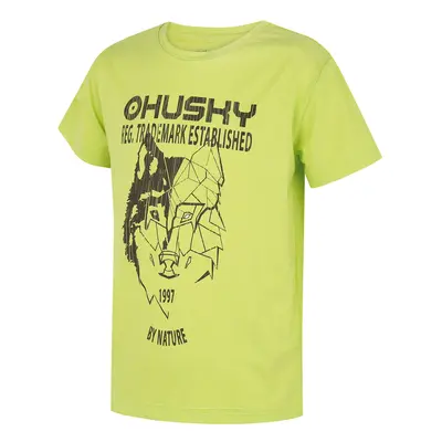 Children's functional T-shirt HUSKY Tash K bright green