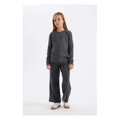 DEFACTO Girls Wide Leg Wide Leg Sweatpants