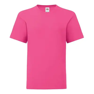 Pink children's t-shirt in combed cotton Fruit of the Loom