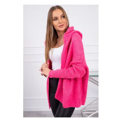 Kesi Hooded sweater with batwing sleeve fuchsia