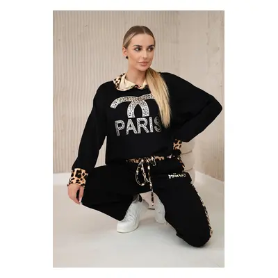 Kesi Włoski Paris set sweatshirt + pants black