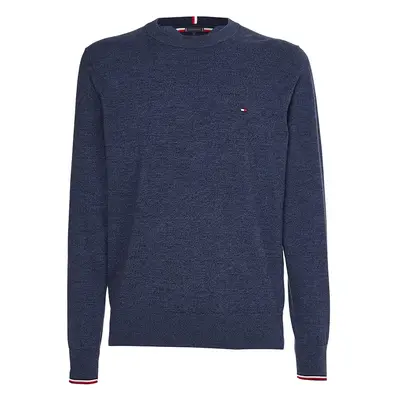 Tommy Hilfiger Sweater - TIPPED PIMA CTN MOULINE C-NK blue