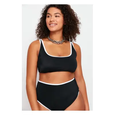 Trendyol Curve Black Bralette Bikini Top