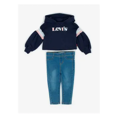 Levi&#39;s Blue Girls&#39; Jeans & Hoodie Set Levi&#39;s® - Girls