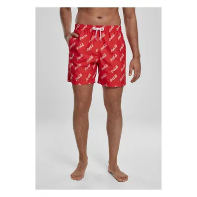 Coca Cola Logo AOP Swimshorts red