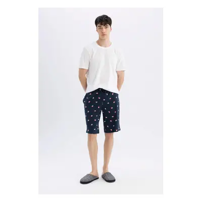 DEFACTO Regular Fit Patterned Pocket Shorts Pajama Bottoms