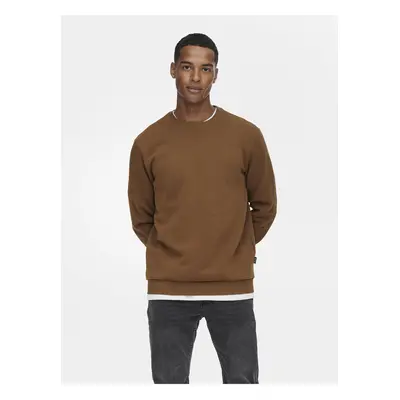 Brown men's sweatshirt ONLY & SONS Ceres - Men's