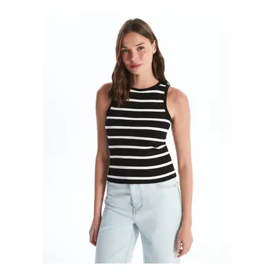 LC Waikiki Women's Crew Neck Striped Undershirt