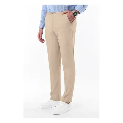 Trendyol Stone Slim Fit Waist Tie Detail Elastic Fabric Woven Trousers