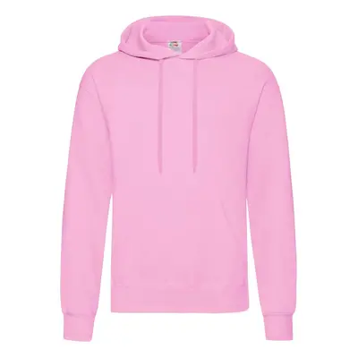 Men's Pink Hooded Sweat Fruit of the Loom