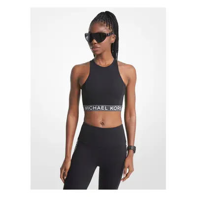 Michael Kors Top - MKGO HI NK SPORT BRA TOP black