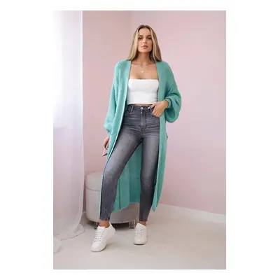 Long cardigan mint