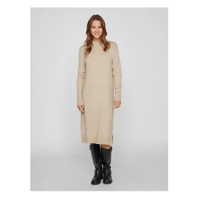 Beige women's sweater dress VILA Viril - Women's