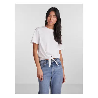 White women's T-shirt Pieces Tia - Women