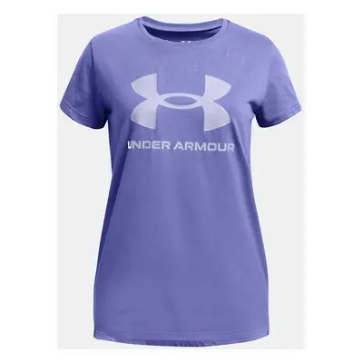 Under Armour T-Shirt UA G SPORTSTYLE LOGO SS-PPL - Girls