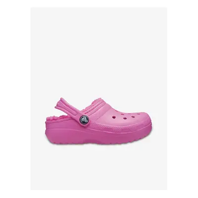 Pink Girls' Slippers Crocs - Girls