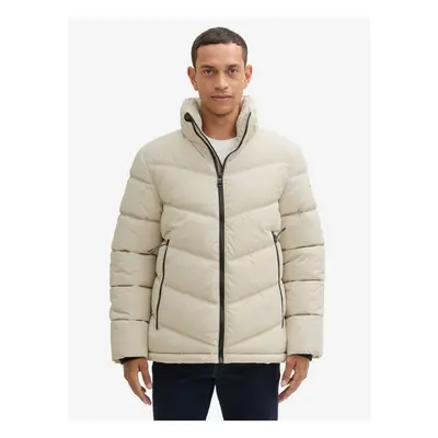 Beige men's quilted jacket Tom Tailor - Men's