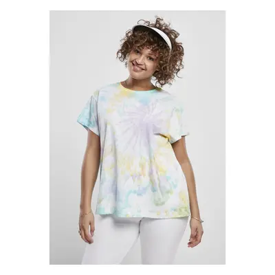 Women's T-shirt Tie Dye Boyfriend Tee pastel