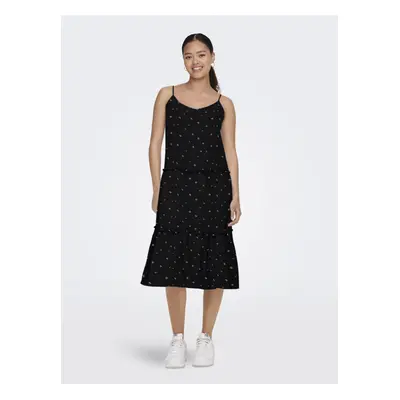 Black women's patterned midi dress JDY Theis - Women's