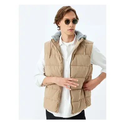 Koton Puffer Vest Slim Fit Zippered