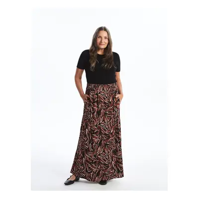 LC Waikiki Lcwk Elastic Waist Patterned Women's Skirt