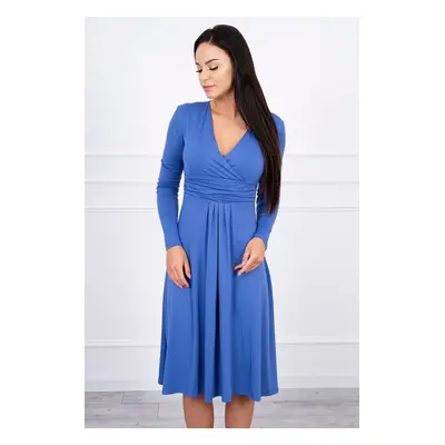 Kesi Dress cut under the bust, long sleeve jeans