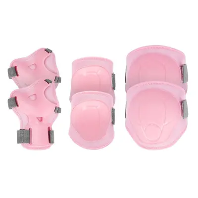 Spokey BUFFER II - 3-dielna set of children's protectors, pink