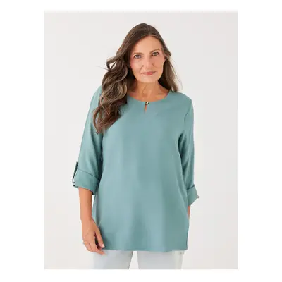 LC Waikiki Crew Neck Plain Long Sleeve Women's Blouse