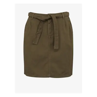 Khaki women's skirt CAMAIEU - Women's