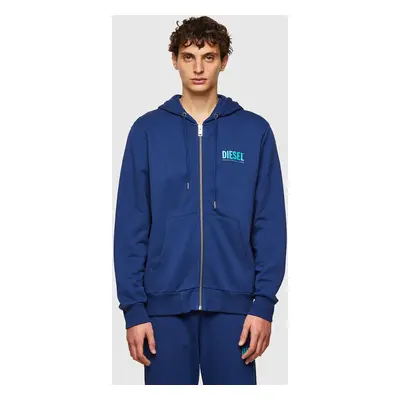 Diesel Sweatshirt - SGIRKHOODZIPLOGO SWEATSHIRT blue