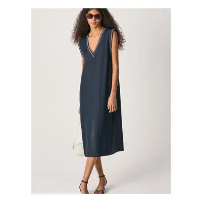 Dark blue ladies Midi-Dress Pepe Jeans Matilda - Ladies