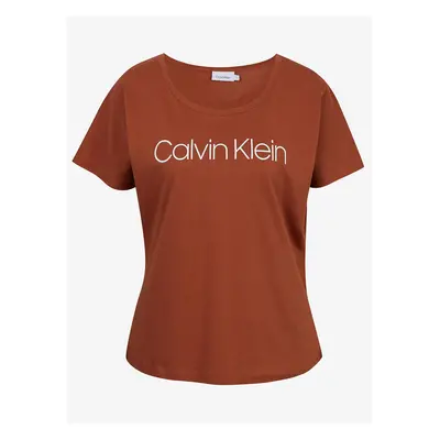 Calvin Klein T-Shirt Core Logo Open Neck - Women