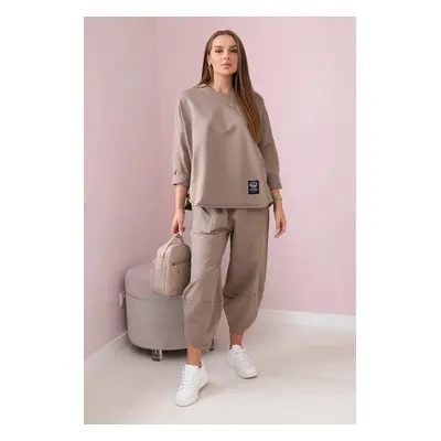 Cotton set of sweatshirt and pants fango