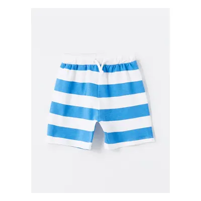 LC Waikiki Striped Baby Boy Shorts with Elastic Waist