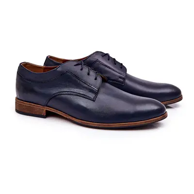 Bednarek Polish Shoes Elegáns bőr Bednarek cipő Navy