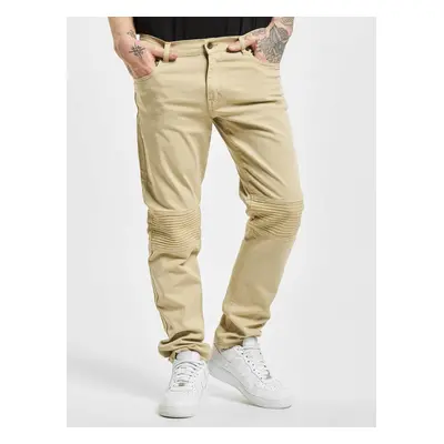 Straight Fit Jeans Quilted Khaki