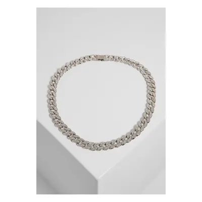 Necklace with stones - silver color