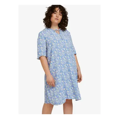 Blue Floral Dress Tom Tailor - Women