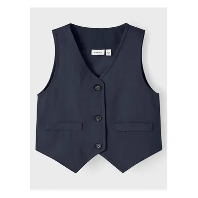 Dark blue boys' vest with linen blend name it Faher - Boys