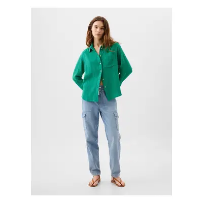 GAP Oversize Muslin Shirt - Women