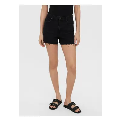 Black denim shorts VERO MODA Brenda - Women's