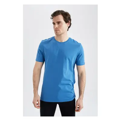 DEFACTO Regular Fit Crew Neck Basic Short Sleeve Cotton Combed T-Shirt