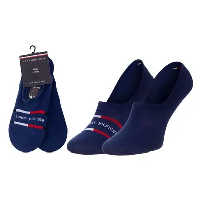 Tommy Hilfiger Socks - TH MEN FOOTIE 2P BRETON STRIPE blue