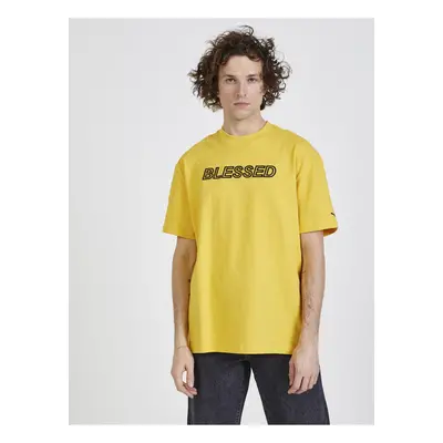 Yellow Men's T-Shirt PUMA x NJR - Men