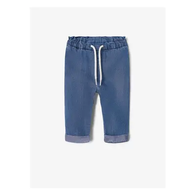 Blue girls' straight fit jeans name it Bella - Girls