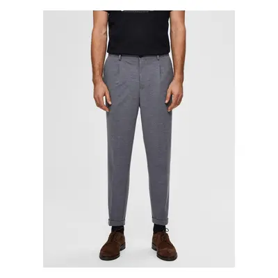 Grey cropped trousers Selected Homme-Jim - Men's