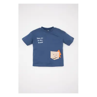 DEFACTO Baby Boy 3D Short Sleeve T-Shirt